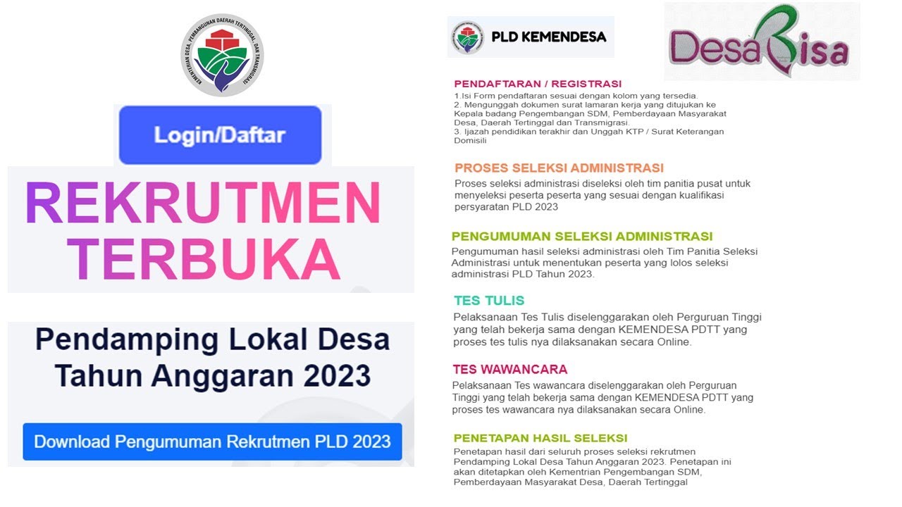 Cek Domisili Kalian, Ini Salah Satu Persyaratan Rekrutmen Pendamping Desa 2025