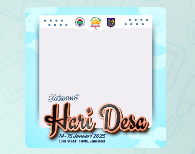twibbon hari desa nasional 2025