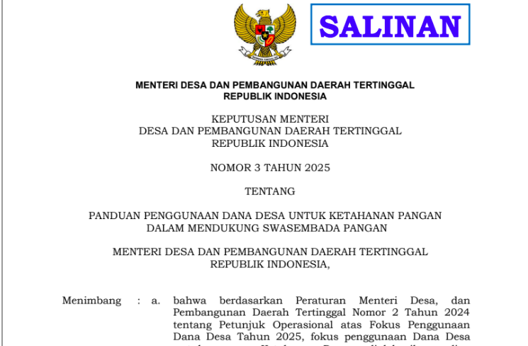 Link Download Keputusan Kemendes Nomor 03 Tahun 2025 PDF: Panduan Lengkap dan Informasi Terkini
