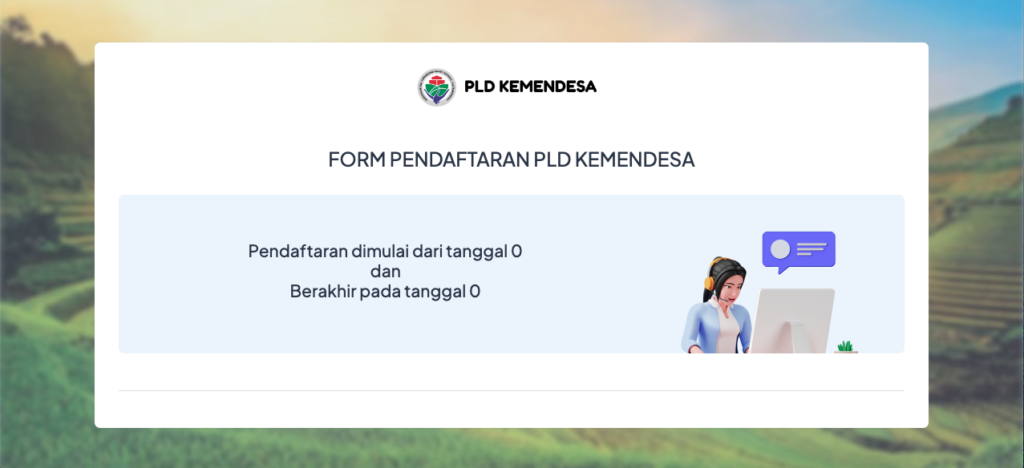 Link Pendaftaran Pendamping Desa 2025