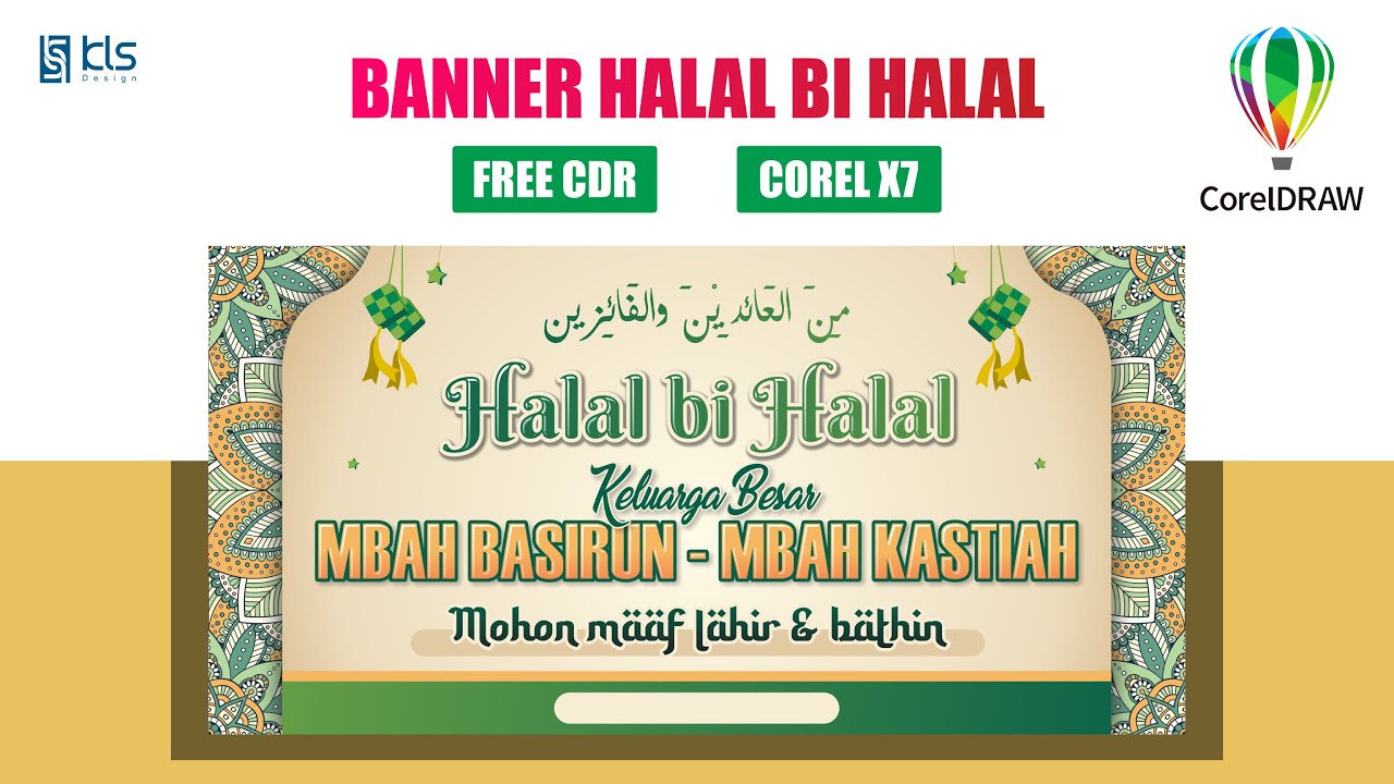 spanduk halal bi halal 2025 cdr